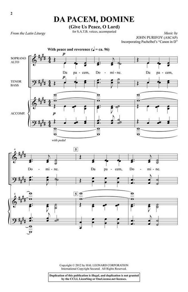Da Pacem, Domine