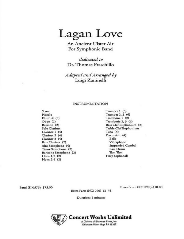 Lagan Love Full Score