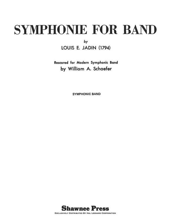 Jadin, Symphonie for Band