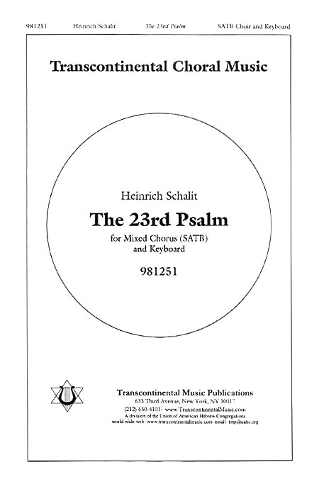 Heinrich Schalit, The 23rd Psalm