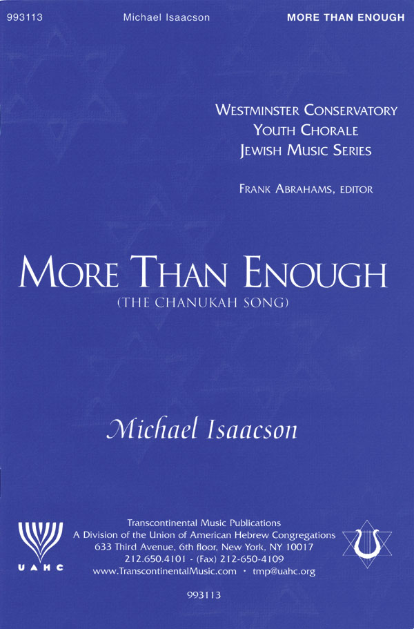 Michael Isaacson, More Than Enough The Chanukah Song
