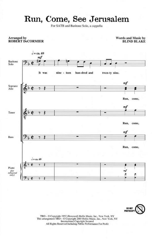 Run, Come, See Jerusalem