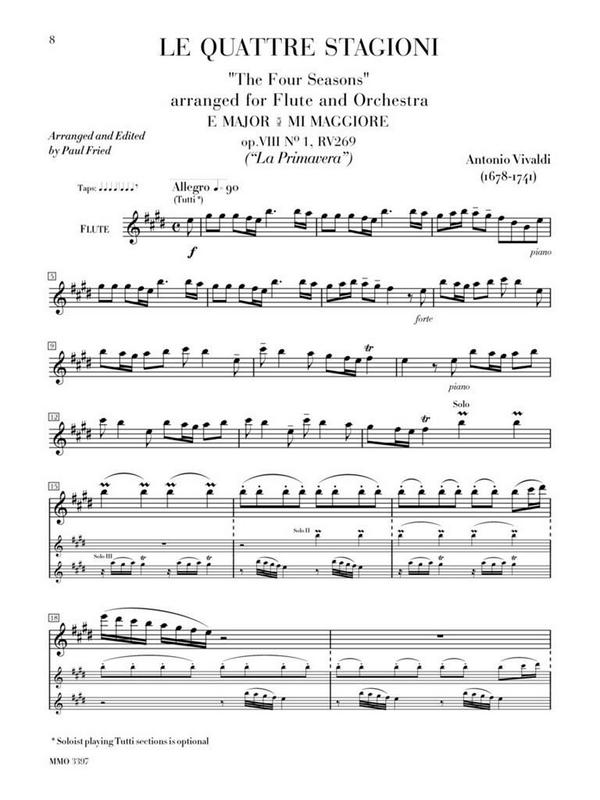 Vivaldi: The Four Seasons (+Online Audio)