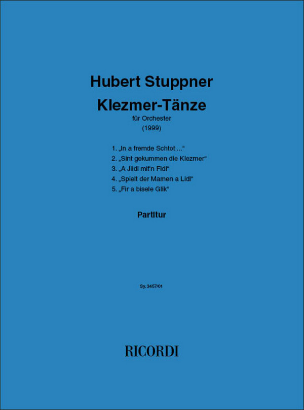 Klezmer Taenze Fuer Orchester