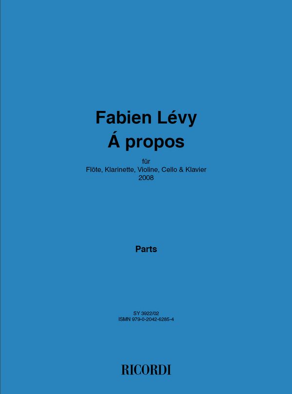 Fabien Lévy, · propos