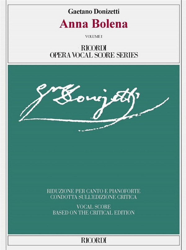 Anna Bolena Volume 1 and Volume 2