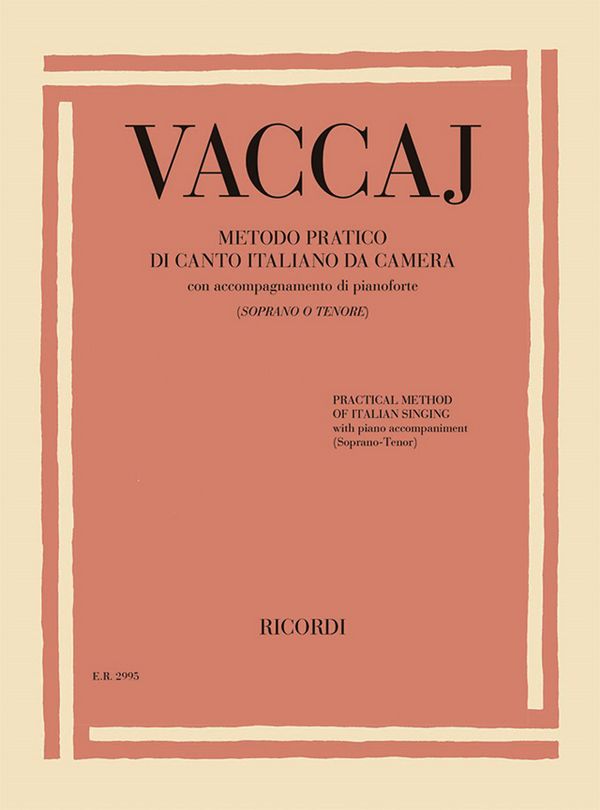 Metodo pratico di canto italiano da camera