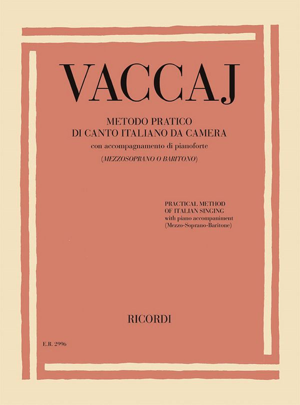 Metodo pratico di canto italiano da camera