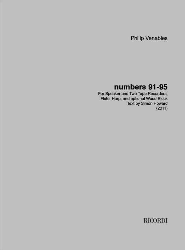 Philip Venables, Numbers 91-95