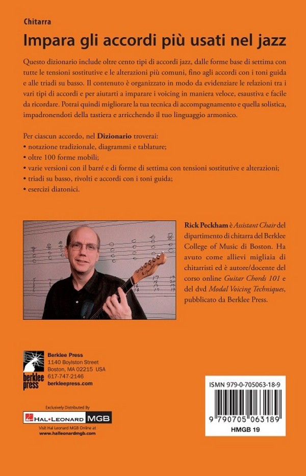 Dizionario degli accordi per chitarra jazz