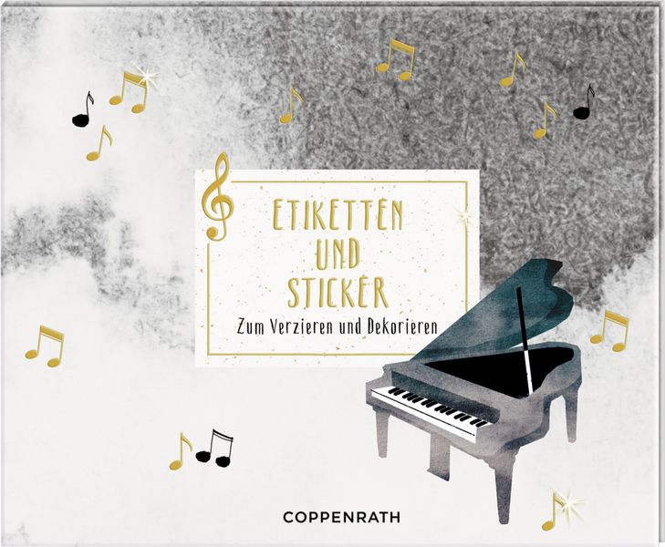 Stickerbuch - Etiketten und Sticker (All about music)