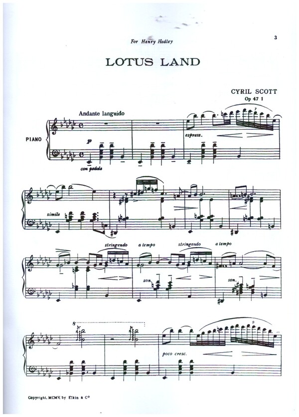 Lotus Land op.47 no.1