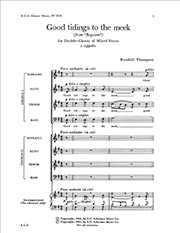 Randall Thompson, Good Tidings to the Meek