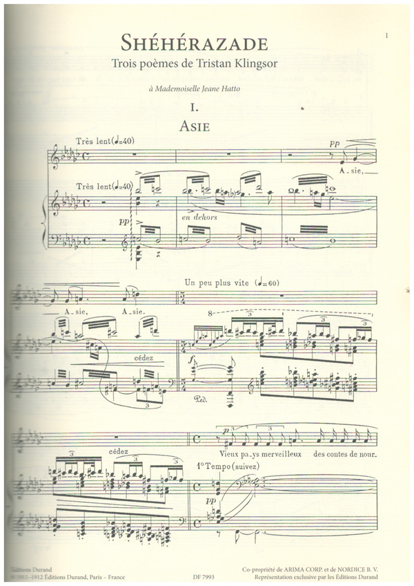 Mélodies Choisies - Selected Songs