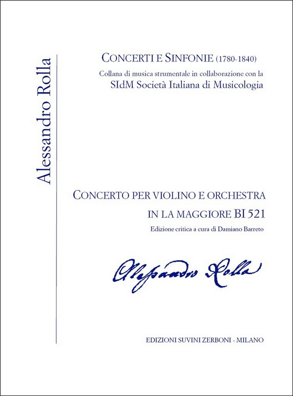 Concerto in la maggiore BI521
